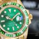 JH Factory Copy Rolex Submariner ETA2836 Gold Green Watch (7)_th.jpg